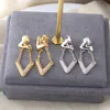statement fashion earings women jewelry dangle earrings fashion accessories whole letter designer earrings7832588