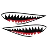 Shark Mouth Stickers Creative Animal Tands Scraffiti Decal voor JDM SUV Bagage Motorfiets Truck Pick-up Windows Tail Bumper Wall Cartoon Decals