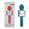 Bluetooth Wireless Microphone Kid Toys WS-858 Handhållen Karaoke Mic USB KTV-spelare Bluetooth-högtalare Rekord Musikmikrofoner