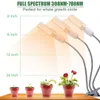 New Design 60W 5V Dimmable Three-head Flat Clip Corn Plant Light hot Full Spectrum Warm White 3000K 132LED Silver (Actual Power 20W)