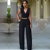 Body Mujeres Romper Mujeres Mono Jumpsuit Elegante Cuerpo Femme Combinaison Femme Cuerpo Traje Ancho Pierna Jumpsuit Verano Monos Streetwear