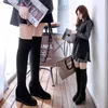 SWYIVY Stretch Over The Knee Tall Snow Boots Woman Wedge Autumn Winter Warm Velvet Fashion Lady Shoes Platform Snow Boots201103
