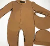 Flickor baby bodysuit pojkar rompers barn långärmad bomull jumpsuits spädbarn flickor brev bomull romer pojke kläder