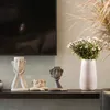 Figura abstrata decoração resina flor pote vaso moderno ornamentos de tv gabinete alpendre sala de estar escultura artesanato mobiliário 220210
