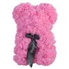 Sabonete espuma urso de rosas em caixa de presente urso de peluche rosa flor artificial dia dos namorados de Natal presentes de aniversário Dropshipping 201222