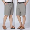 Plus Size Short Pant Casual Cotton Black Long Mens Cargo Shorts Male Shorts Multi Pocket Summer Loose Zipper Breeches Khaki Grey T200512