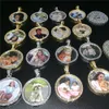 Yuvarlak Fotoğraf Custom Made Fotoğraf Madalyonlar Kolye Resim Kolye Tenis Zinciri Altın Gümüş Renk Kübik Zirkon Hip Hop Takı