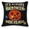 Halloween LED Light Poszewka 45 * 45 CM Digital Drukowane LED Luminous Pillow Covers Home Hotel Sofa Rzuć poduszkę Case Kka1830