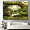 Tree Landscape Mandala Tapestry Forest Wall Hanging Scenic Curtain Art Decor Beach Mat Tablecloth Y200324