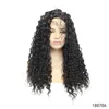 Afro Kinky Curly Synthetic Lace-Frontal Wig Natural Color Simulation Human Hair Lace Front Wigs 20114-3700