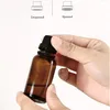 12pcs 5ml/10ml/15ml/20ml/30ml Amber Brown Glass Euro Dropper Bottles Essential Oil Liquid Aromatherapy Pipette Vials Containersshipping