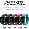 Waterproof Smart Watch Kids 116Plus Smartwatch Heart Rete Tracker Men Sport Wristwatch för iOS Android I7S Bluetooth Earuds för x6850747