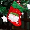 Nieuwste Kerst Ornamenten 2021 Groothandel Geborduurde Leuke Sokken Santa Claus Patroon Christma voor Party Ornament