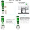 Fem i en vattenkvalitetstestpenn pH-meter TDS / EC / ORP / termometer pH-test Vattenmätare Testpennor med batteri XG0183