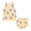 TinyPeople baby girl summer clothes 2/piece baby girl outfit set born baby boy clothes cute infant dress kids gift LJ201223