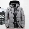 Piumino da uomo Parka Giacca invernale da uomo Casual Anatra bianca Cappotti caldi con cappuccio Capispalla da uomo Giacca a vento Addensare 4XL Abrigo Hombre Casaco