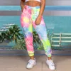 التعادل صبغ 3d مطبوعة sweatpants الأزياء المتناثرة عداء ببطء السراويل الملونة مخدر المسار السراويل سليم الشارع الشهير النساء السراويل # 3 201118