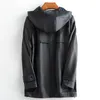 Nerazzurri preto falso jaqueta de couro com capuz manga comprida zíperes pu casaco de couro para mulheres jaqueta de couro mulheres 4xl 201030