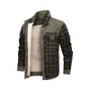 QSuper Herren Warme Jacke Fleece Dicker Armeemantel Herbst Winterjacke Männer Slim Fit Kleidung Herren Markenkleidung 220212