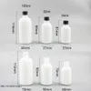 Empty Perfume bottle Glass Aromatherapy Essential Oil Bottle Reusable Refillable White Bottles with black silver cap 500pcs