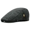 Fibonacci haute qualité rétro adulte bérets hommes laine Plaid Cabbie Flatcap chapeaux pour Women039s Newsboy Caps5822715