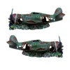 Harts Craft Fish Tank Plane Artificial Wreckage Decor Rium Landscape Ornament Y200917
