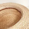 Zarif El Yapımı İnciler Trim Hasır Şapka 6 cm Kısa Ağız Kanotier Düz Üst Güneş Plaj Kap Kadınlar Boater Şapka Bayanlar Derby Durum Şapka Y200602