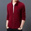 2020 New Fashion Thick Velvet Wind Breaker Fleece Jackets Mens Autumn Winter Trend Overcoat Slim Fit Casual Coat Men Clothing LJ201013