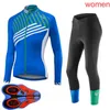Lente / herfst liv team 2021 pro vrouwen fietsen jersey set vrouwelijke fiets kleding kits racing fiets kleding pak MTB uniform Y21020108