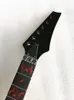 disado 24 Frets maple Electric Guitar Neck rosewood fingerboard inlay red tree of life black headstock Guitar Parts accessories