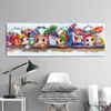 HDARTISAN Vrolijk Schilderij Wall Art Canvas Happy Cows Painting Animal Picture Prints Home Decor No Frame Y200102