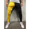 SITEWEIE Hommes Personnalité Pantalon de survêtement à panneaux Hip Hop Pantalons décontractés Joggers Sportswear Survêtement Bas Skinny Sweat Pantalon L449 201109