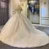 2022 Plus Size Arabische ASO EBI Luxe Kralen Kristallen Trouwjurk Sweetheart Kant Sexy Bridal Jurken Jurken ZJ620