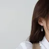 Kore moda takı iki-aşınma küpe damla uzun rhinestone küpe kadın tatil partisi günlük zarif küpe için