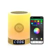 SQ122 Bluetooth Corano Altoparlante Wireless Lampada portatile LED Night Light Light Islamic Kids Regalo MP3 Coran Player A07