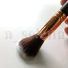 Make-up borstel 15 stks / set borstel met pu tas professionele borstel voor poeder fundering blozen oogschaduw zwart bruin roze hoge kwaliteit