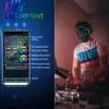 APP Control Cyberpunk Smart Led Маски для лица Светодиодная светящаяся маска для взрослых Led Party Косплей Маска Костюмы Программируемое изменение лица p2500067