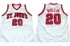 Niestandardowe retro # 20 Chris Mullin Koszykówka Jersey Męskie szyte białe czerwony Dowolny rozmiar 2xs-5XL Nazwa i numer Najwyższej jakości