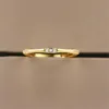 Bague midi mince pour les femmes mini-zircone cubique superfine anneau doigt rose or argent couleur bijoux kbr0296579439