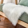 Dubbel hjärta Imitation Cashmere Rug Super Mjuk Sheepskin Rug Inomhus Modern Silk Fur Rug Par Present Golv Mat Kärlek