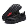 Örgü Nefes Aqua Ayakkabı Yüzme Su Ayakkabı Erkekler Düz Ayakkabı Açık Sahil Parmaklar Sneakers Erkek Yukarı Hiking Ayakkabı Y200420