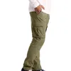 Hosen Jeans Herren Cargohose Arbeitskleidung Combat Safety Cargo 6 Taschen Vollhose Mittlere Taille Reißverschluss Ganzkörperhose Hose H1223