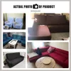 Solid Color Corner Sofa Skydd för vardagsrum Elastiska Spanx Slipcovers Couch Cover Stretch Sofa Handduk LJ201216