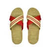 Natural linen indoor slippers, summer home sals, for men women, spring autumn, lovers and guests