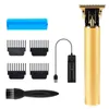 Clippers de cabelo T Blade Trimmer Kit para homens Home USB recarregável com alça antiderrapante Cutting9379309
