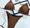 Modne tekstylne litery łańcuch bikini sexy split halter spa baseny kostium kąpielowy lato plaża nurkowanie kąpielowy kobiety moda stroje kąpielowe