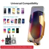 Qi Wireless Car Charger Automatic Clamp 10W Fast Charge Holder forIphone11pro XR XS forHuawei P30Pro Infrared Sensor Phone Mount2199