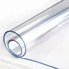 アルグポリ塩化ビニールのカバー透明なテーブルクロスの長方形のプロテクターの机の柔らかいガラスのダイニングトップテーブルクロスプラスチックマットT200707