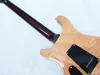 Guitare électrique bleu personnalisée flamme en érable top rose-rose de guitare smith