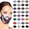 DHL Cross-border more style 3D printed designer face mask dust-proof and ear-hanging mask personalized parody breathable with filter masks